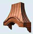 Eyebrow Custom Copper Range Hoods